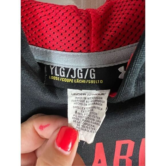 Underarmour Boys Black Sweatshirt Size YLG - Picture 2 of 3